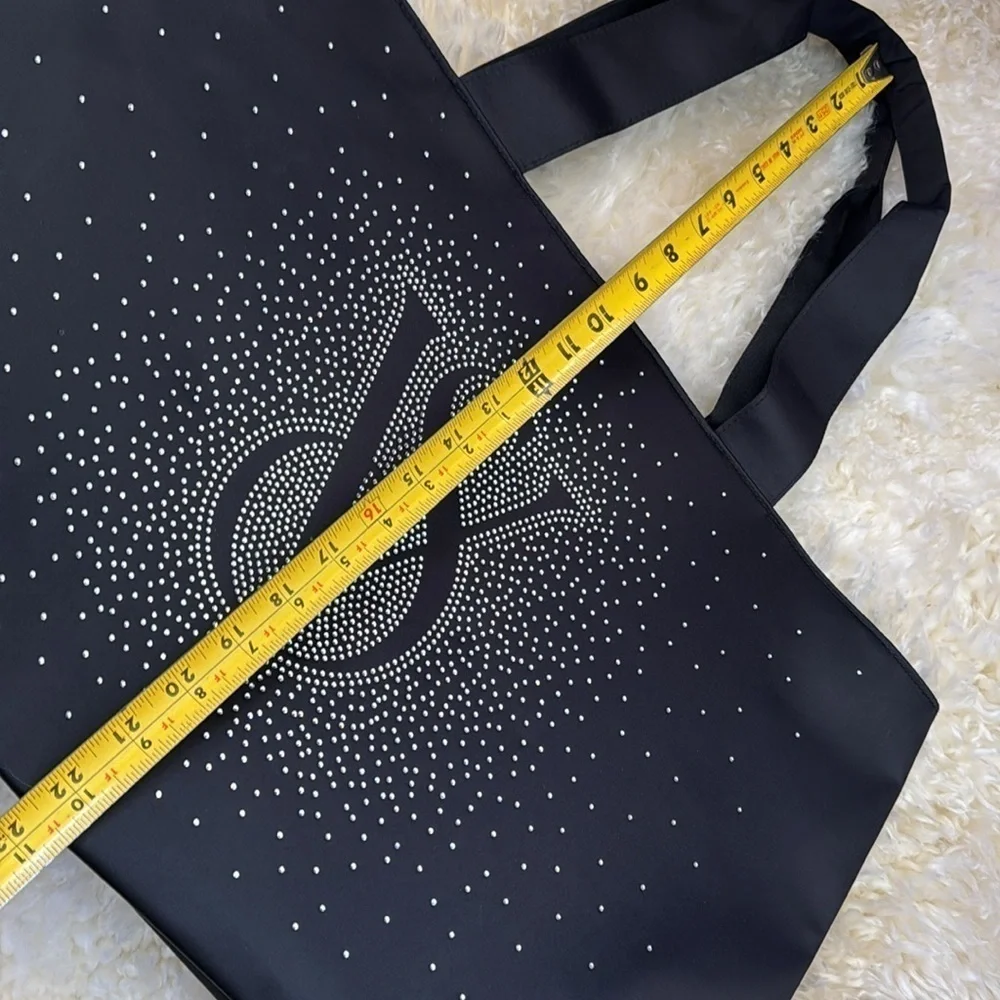 Victoria’s Secret Shine Tote Bag 2024 Exclusive Bling Travel Shoulder big black